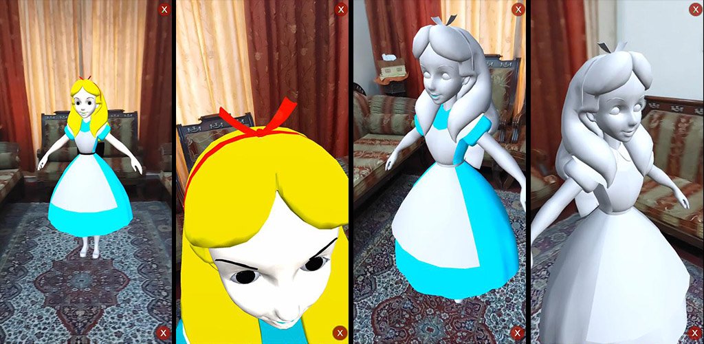 Coloring cartoon characters